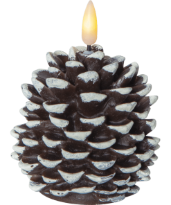 Kotte Cone Flammeljus 10Cm Brun/Vit