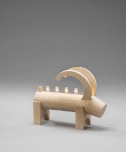 Adventsljusstake Julius Natur/Trä