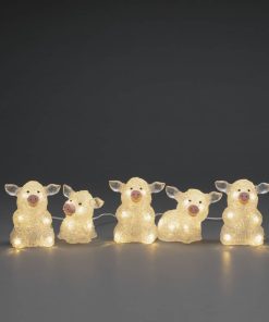 Grisar av Akryl 5 pack LED belysning