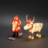 Tomte Med Ren&Släde 40 LED Lampor