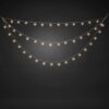 Gardinslinga Snöflinga 44 LED Lampor