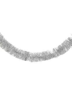 Glittergirlang 2,7m silver 7cm diam