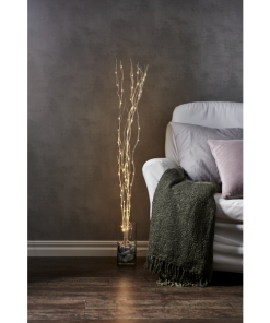 Dekorationskvist Willow DewDrop Vit LED