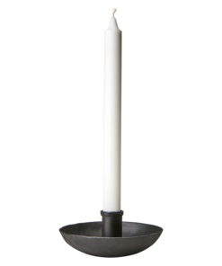 Ljusstake THOR Svart Smide Rak